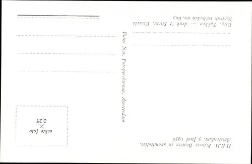 Ak Amsterdam Nordholland, Prinzessin Beatrix der Niederlande, Portrait 1956