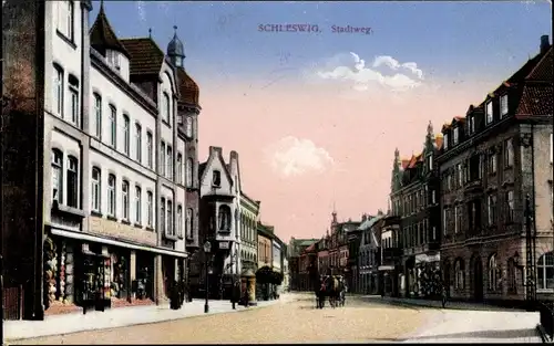 Ak Schleswig an der Schlei, Stadtweg, Handlung