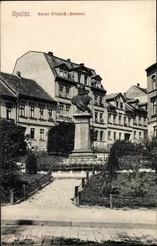 Ak Apolda in Thüringen, Kaiser Friedrich Denkmal
