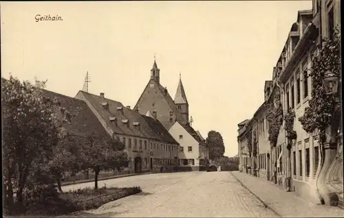 Ak Geithain in Sachsen, Straßenpartie