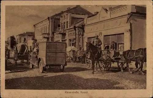 Ak Kowel Ukraine, Kaiserstraße