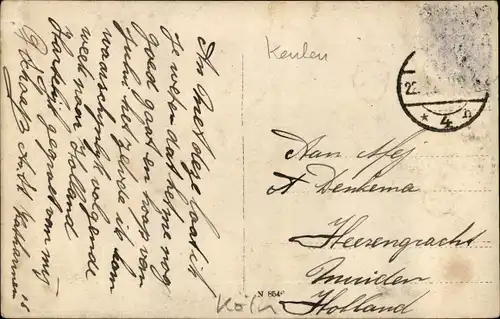 Foto Ak Köln am Rhein, Hochwasser am Ort, überschwemmte Häuser