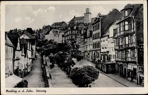 Ak Marburg an der Lahn, Steinweg