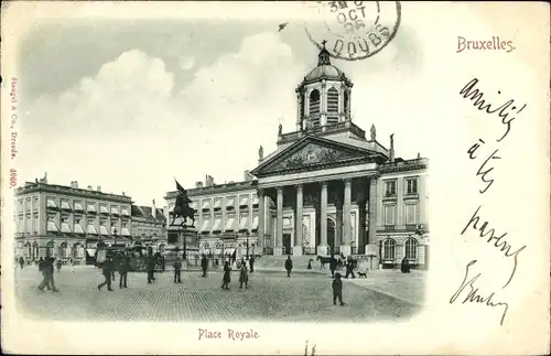 Ak Bruxelles Brüssel, Place Royale