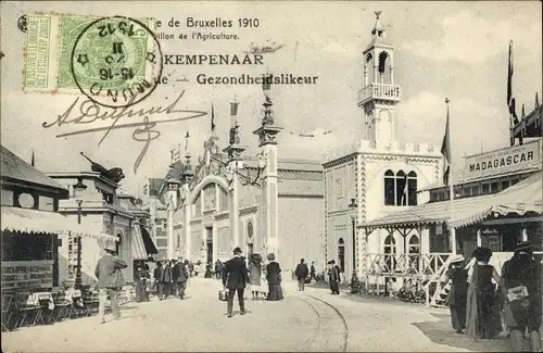 Ak Bruxelles Brüssel, Exposition Universelle 1910, Pavillon de l'Agriculture, Kempenaar
