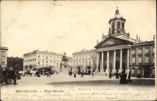Ak Bruxelles Brüssel, Place Royale
