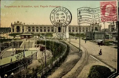 Ak Bruxelles Brüssel, Exposition 1910, Facade Principale
