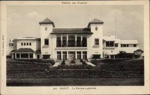 Ak Rabat Marokko, Villes du Maroc, Le Residence generale