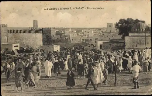 Ak Rabat Marokko, Le Maroc illustre, Fete marocaine
