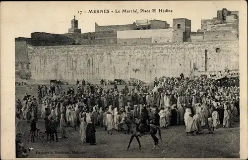Ak Meknès Marokko, Le Marche, Place El Hedine