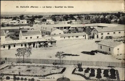 Ak Oudjda Oujda Marokko, Le Camp, Quartier du Génie