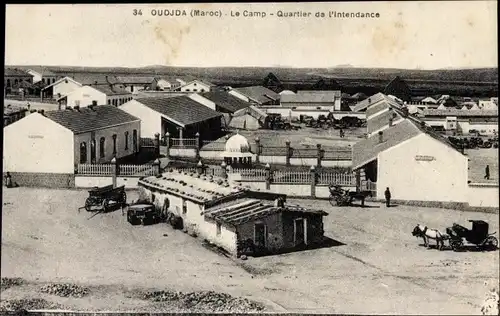 Ak Oudjda Oujda Marokko, Le Camp, Quartier de l'Intendance