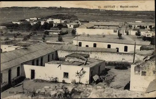 Ak Settat Marokko, Marche couvert