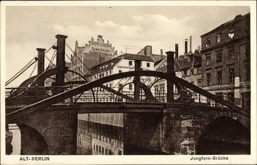 Ak Berlin Mitte, Jungfern-Brücke
