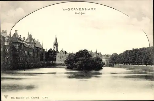 Ak 's Gravenhage Den Haag Südholland, Hofvijver