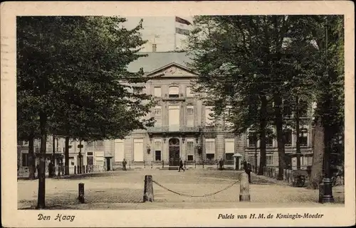 Ak Den Haag Südholland Niederlande, Palais van H. M. de Koningin-Moeder