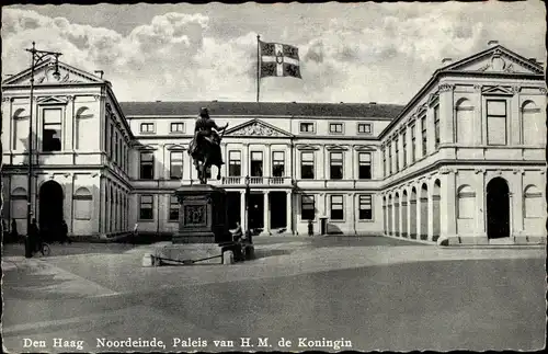 Ak Den Haag Südholland Niederlande, Noordeinde, Paleis van H.M. de Koningin