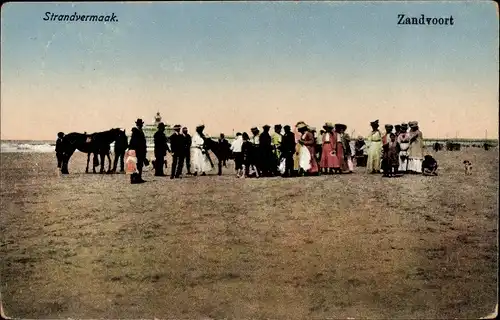 Ak Zandvoort Nordholland Niederlande, Strandvermaak