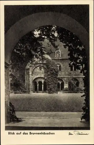 Ak Magdeburg, Blick auf das Brunnenhäuschen, Kloster Unser Lieben Frau