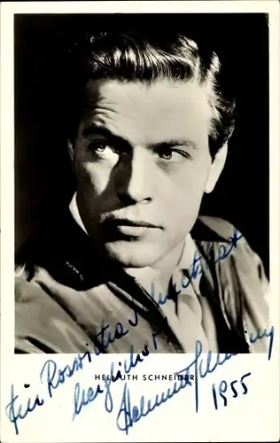 Ak Schauspieler Helmuth Schneider, Portrait