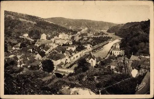 Ak Vianden Luxemburg, Gesamtansicht