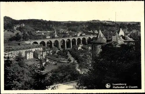 Ak Pfaffenthal Luxemburg, Clausen, Brücke