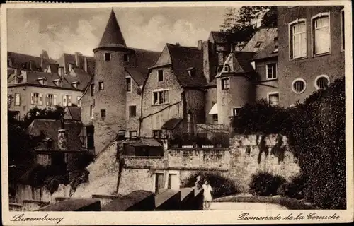 Ak Luxemburg Luxembourg, Promenade de la Corniche