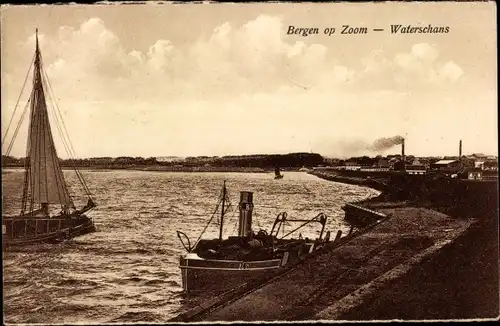 Ak Bergen op Zoom Nordbrabant Niederlande, Waterschans