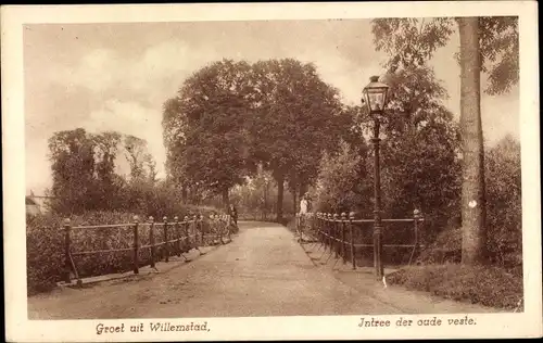 Ak Willemstad Nordbrabant Niederlande, Intree der oude veste