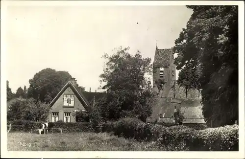 Ak Norg Drenthe, Haus, Kirche, Kuh