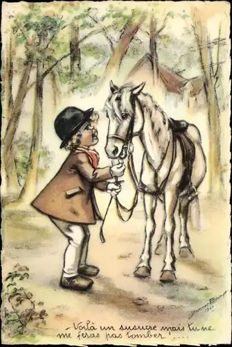 Künstler Ak Bouret, Germaine, Voila un susucre mais tu ne me feras pas tomber