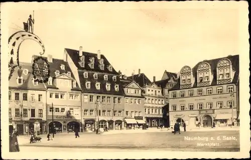 Ak Naumburg an der Saale, Marktplatz