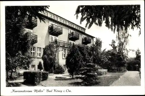 Ak Bad König im Odenwaldkreis Hessen, Kursanatorium Müller