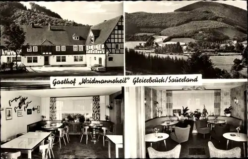 Ak Gleierbrück Lennestadt im Sauerland, Gasthof Waidmannsheil