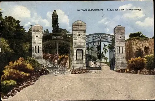 Ak Hardenberg Neviges Velbert Nordrhein Westfalen, Eingang zum Marienberg