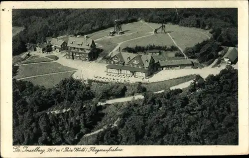 Ak Brotterode in Thüringen, Großer Inselsberg, Preußischer Hof, Rennsteig