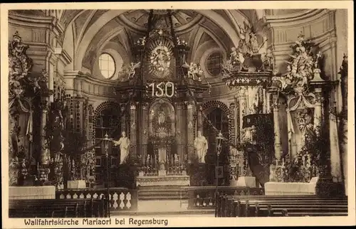 Ak Regensburg an der Donau Oberpfalz, Wallfahrtskirche Mariaort bei Regensburg