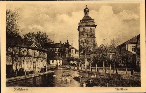 Ak Bad Staffelstein am Main Oberfranken, Stadtturm