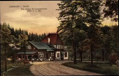 Ak Oberhof im Thüringer Wald, Die obere Schweizerhütte