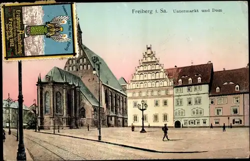 Ak Freiberg in Sachsen, Untermarkt und Dom