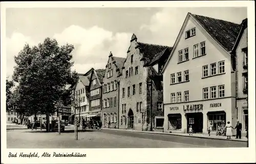 Ak Bad Hersfeld Hessen, Alte Patrizierhäuser, Geschäft L. Kaiser