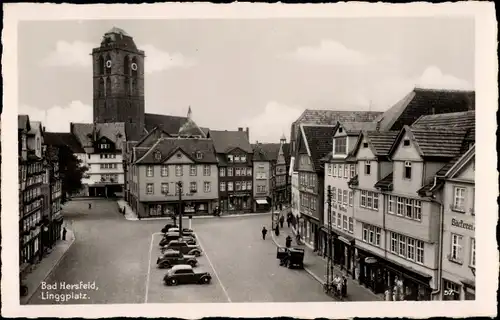 Ak Bad Hersfeld in Hessen, Blick auf den Linggplatz, Bäckerei