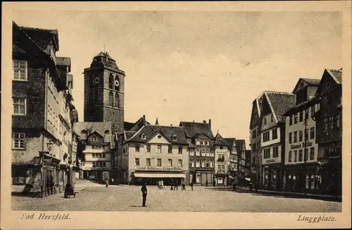 Ak Bad Hersfeld in Hessen, Blick auf den Linggplatz