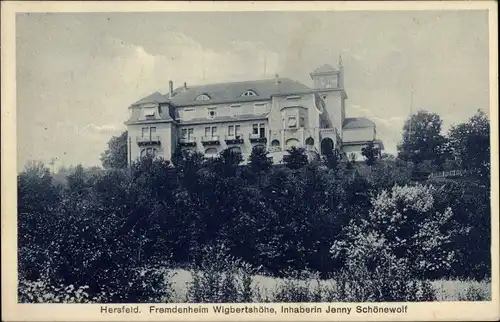 Ak Bad Hersfeld in Hessen, Fremdenheim Wigbertshöhe