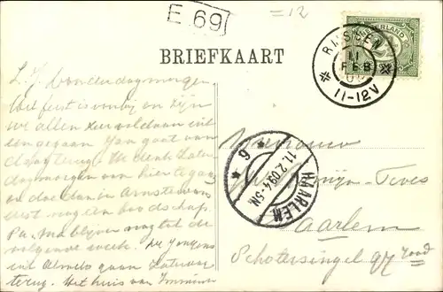 Ak Rijssen Overijssel Niederlande, Walstraat