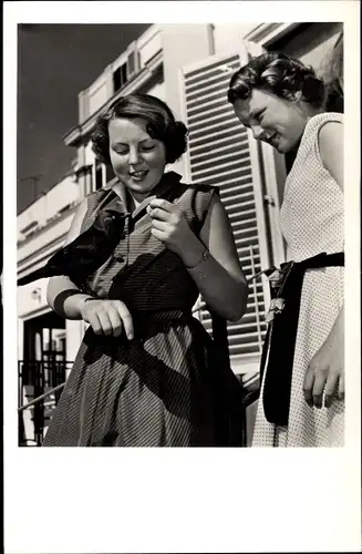 Ak Soestdijk, Prinzessin Irene der Niederlande, Beatrix, Portrait 1956