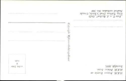 Ak Soestdijk, Prinzessin Irene der Niederlande, Beatrix, Portrait 1956