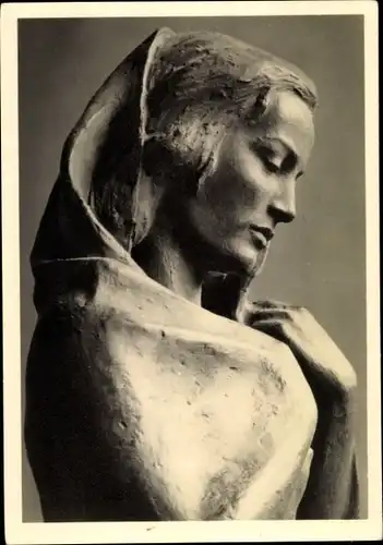 Ak Plastik von Hans Haffenrichter, Eurydike, Ausschnitt