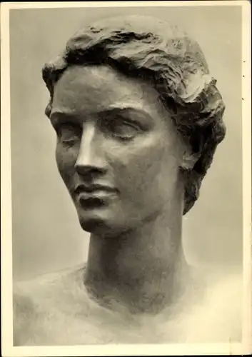 Ak Plastik von Fritz Klimsch, Galathea, Kopf