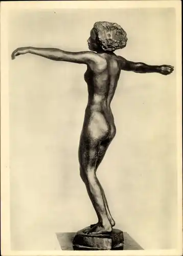 Ak Plastik von Georg Kolbe, Tänzerin, 1912, Frauenakt